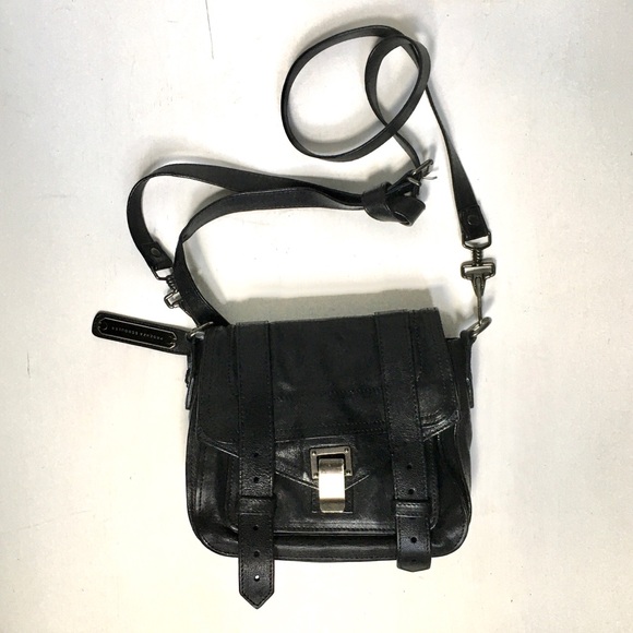 Proenza Schouler PS1 Mini Bag Black Leather - Picture 2 of 14
